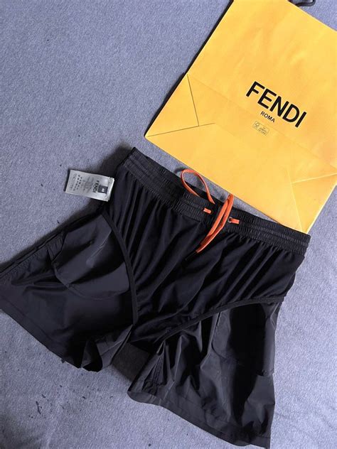 fendi men's water reactive shorts|fendi men's beachwear.